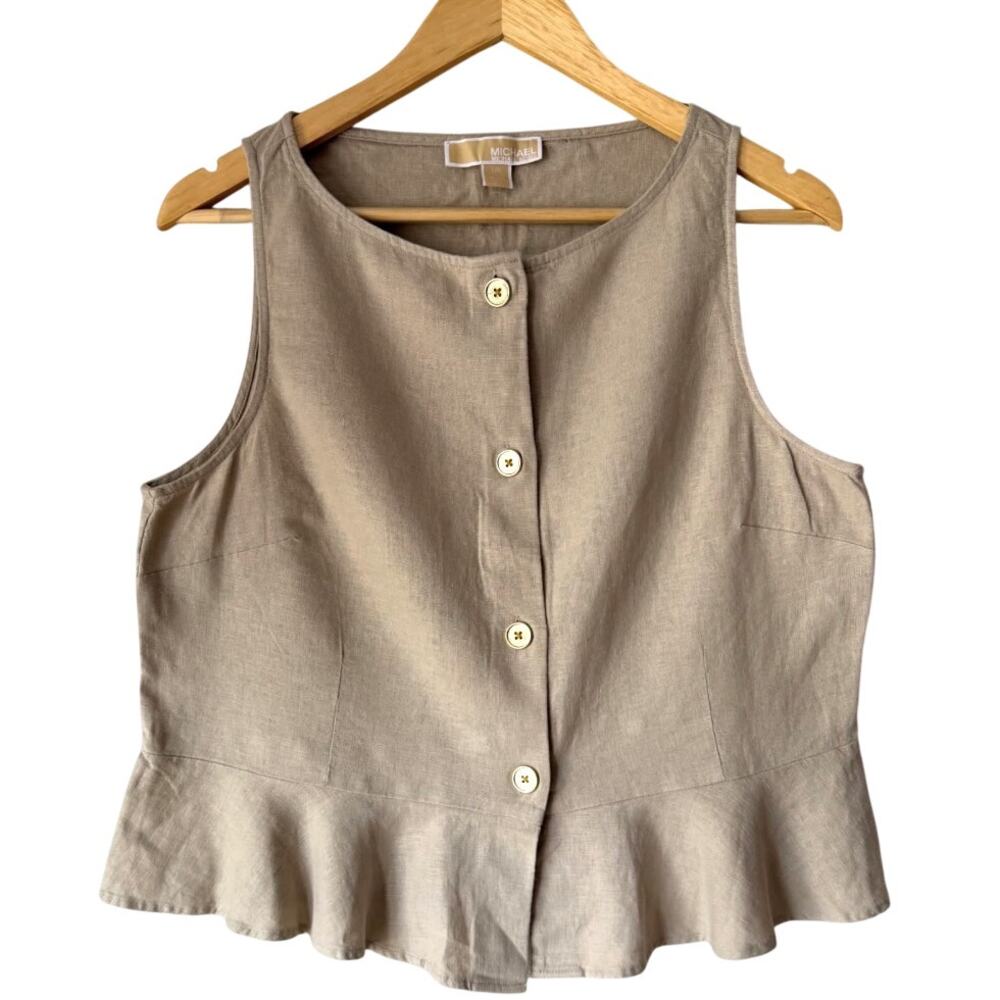 NWT Michael Kors Linen Top Size XS